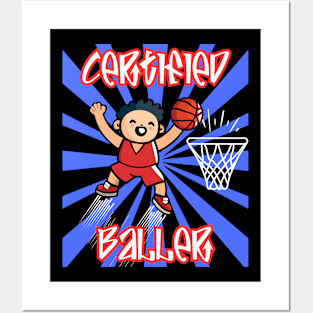 Certified Baller cute basketball design Posters and Art